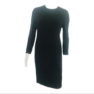 Louis Feraud 100% Virgin Wool Dress Size 12 French Fashion Designer Lined